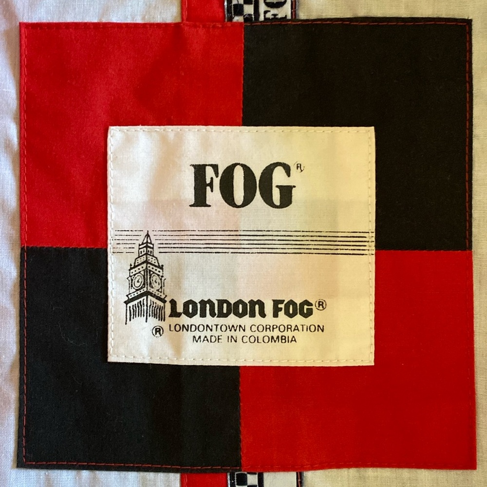 London Fog Black and White Windbreaker Jacket - Picture 4 of 11